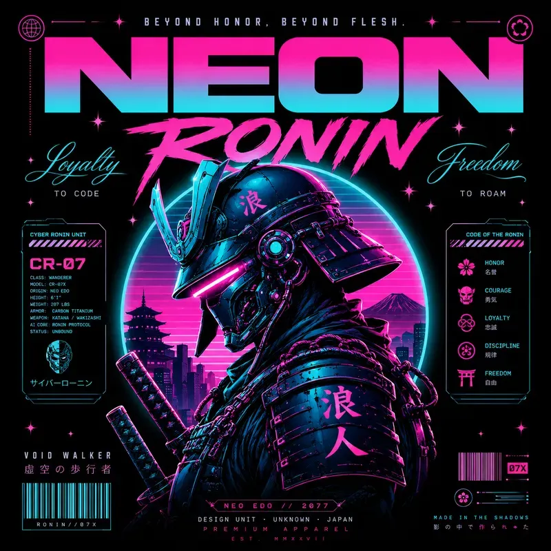 Cosmic Neon Poster Creators