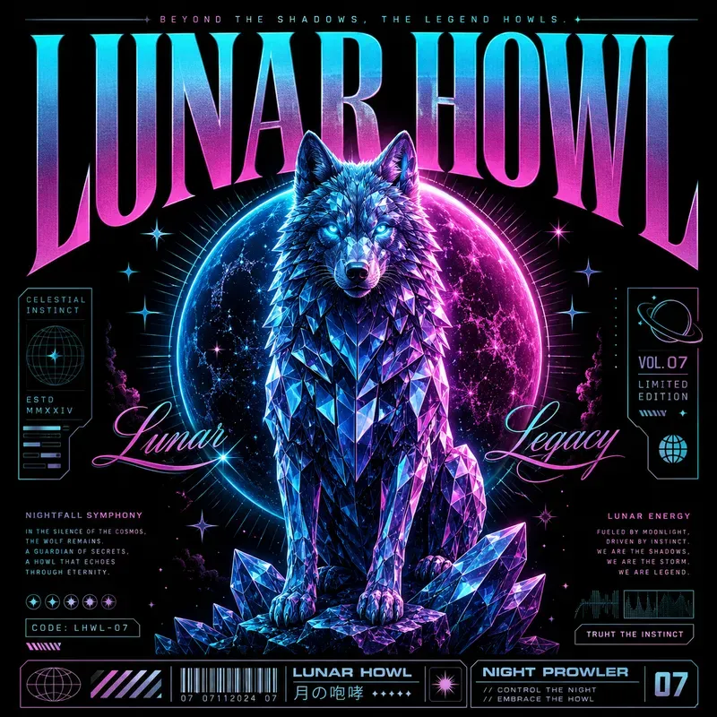 Cosmic Neon Poster Creators