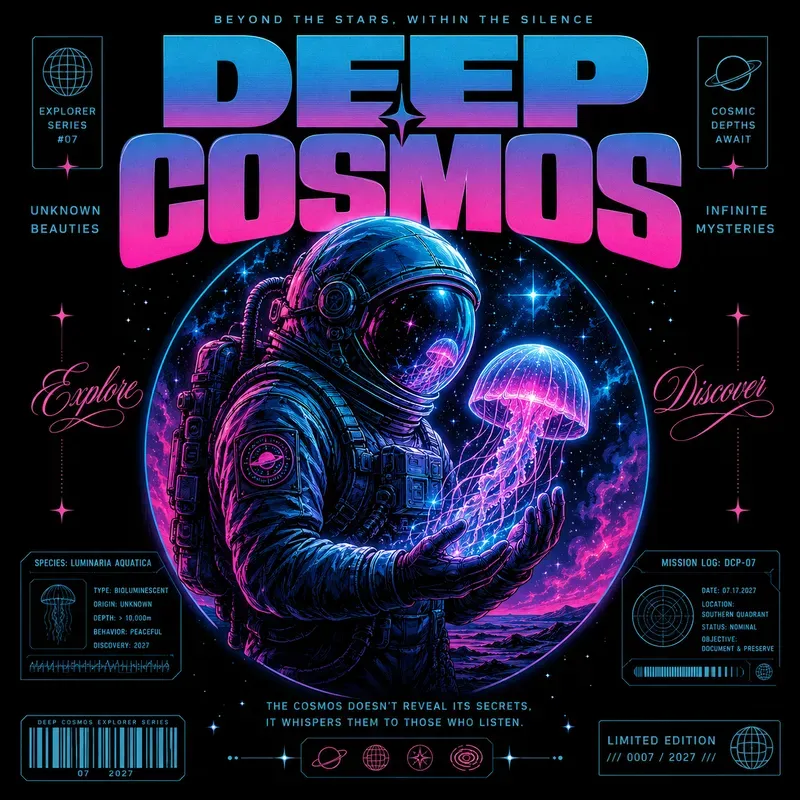 Cosmic Neon Poster Creators