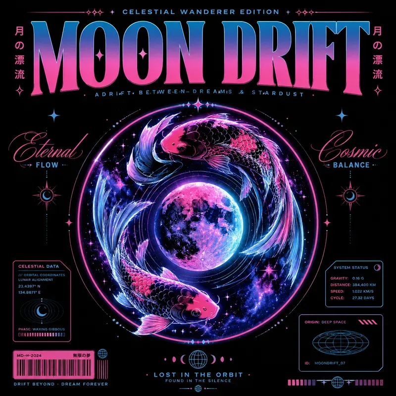 Cosmic Neon Poster Creators