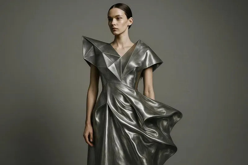 Liquid Metal Couture Avantgarde Fashion
