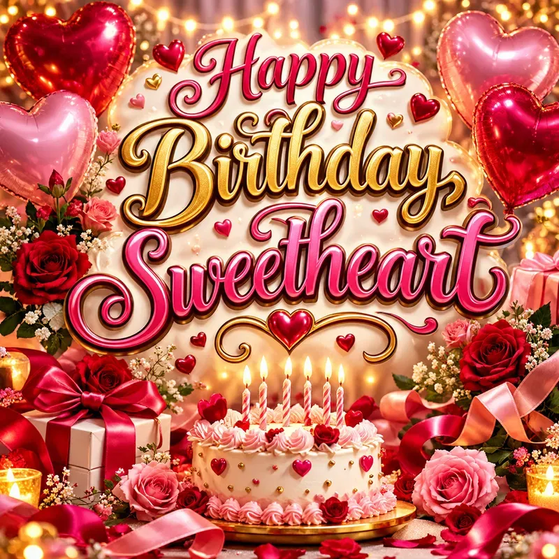 Romantic Luxury Birthday Glows