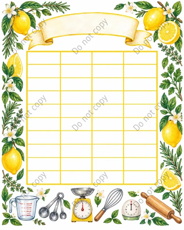 Kitchen Conversion Chart Art Prints