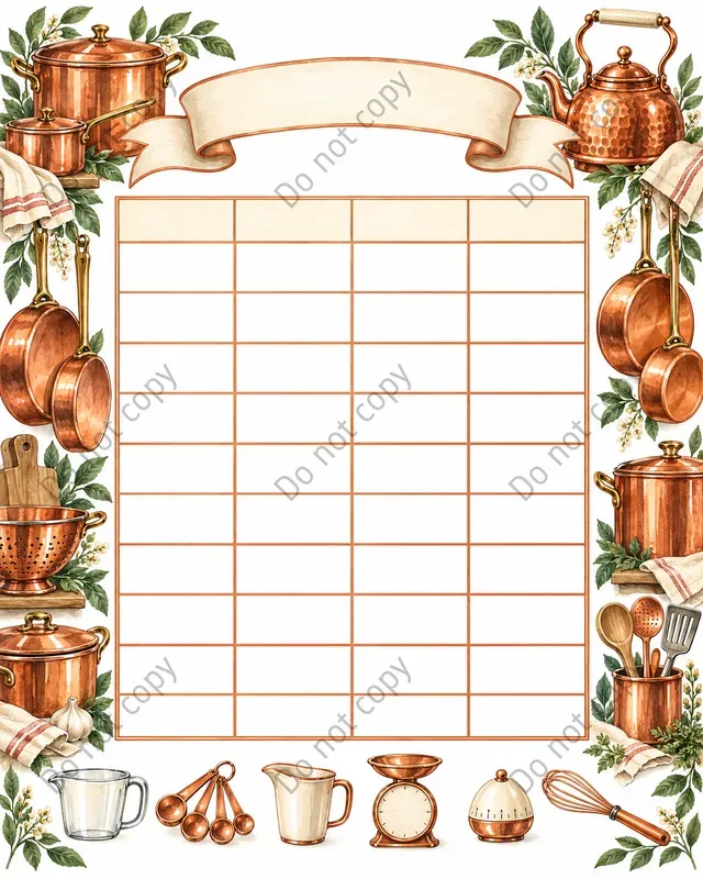 Kitchen Conversion Chart Art Prints