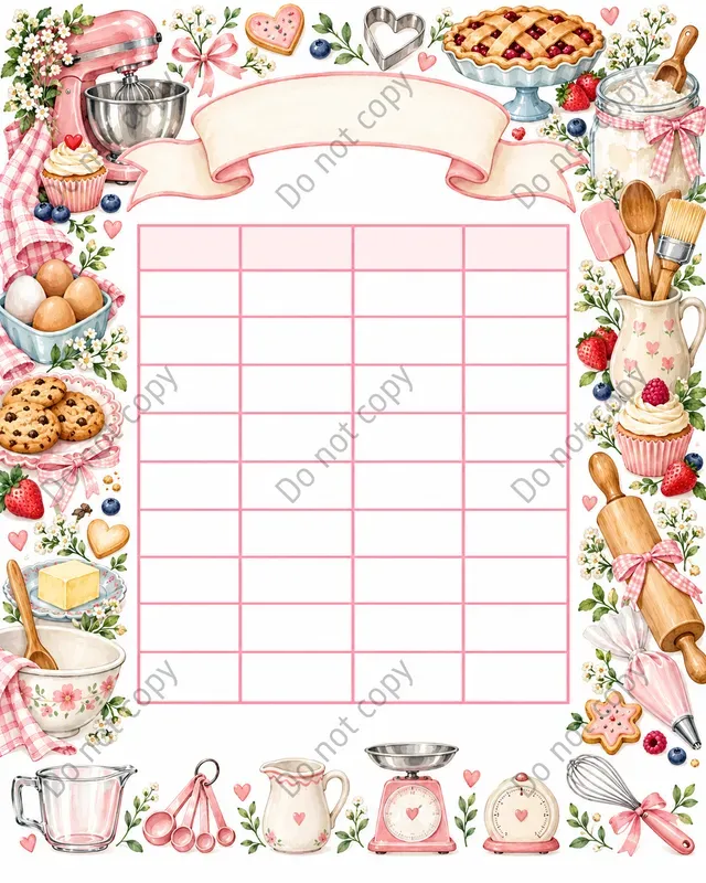 Kitchen Conversion Chart Art Prints