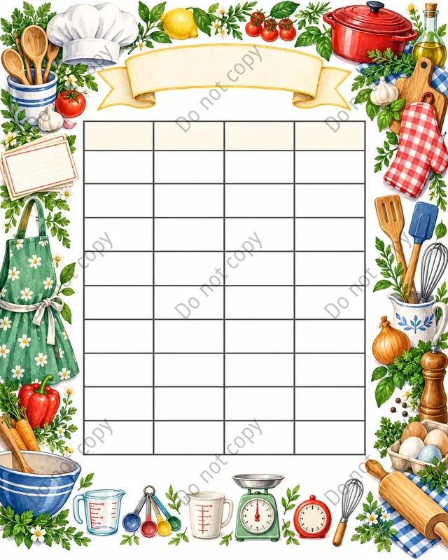 Kitchen Conversion Chart Art Prints