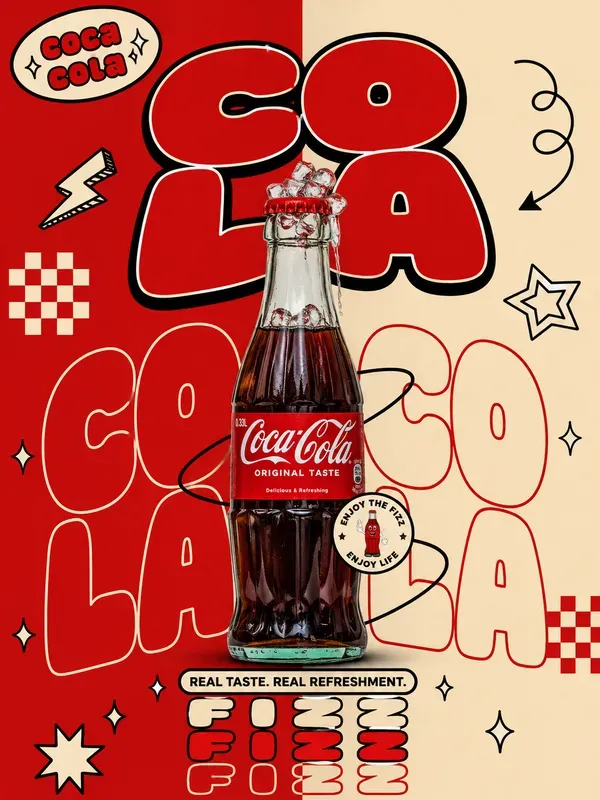 Retro Pop Product Ad Poster Generator
