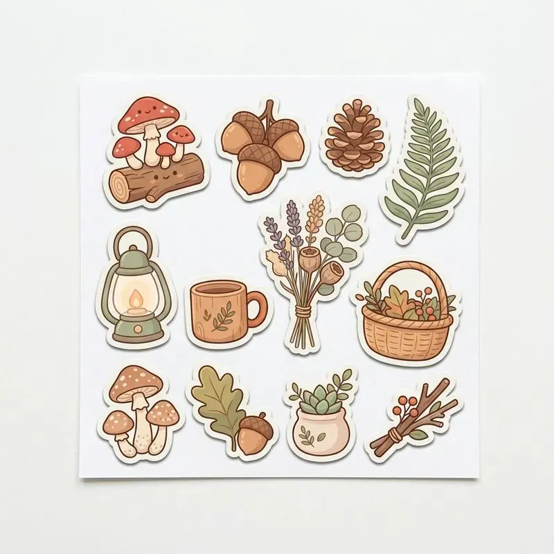 Kawaii Sticker Sheet Generator
