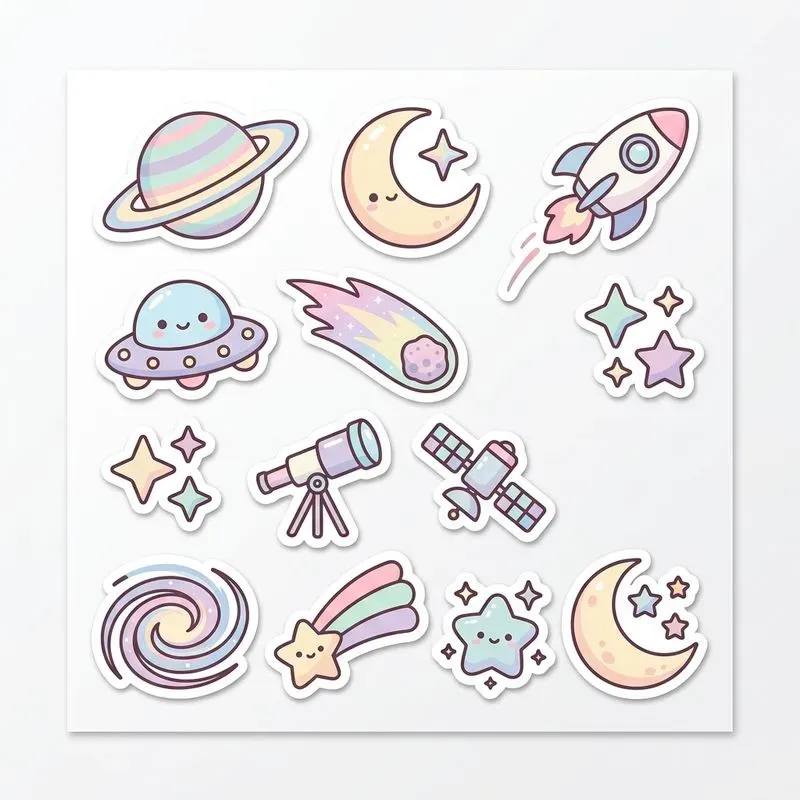 Kawaii Sticker Sheet Generator