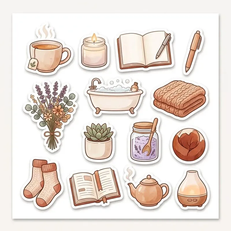 Kawaii Sticker Sheet Generator