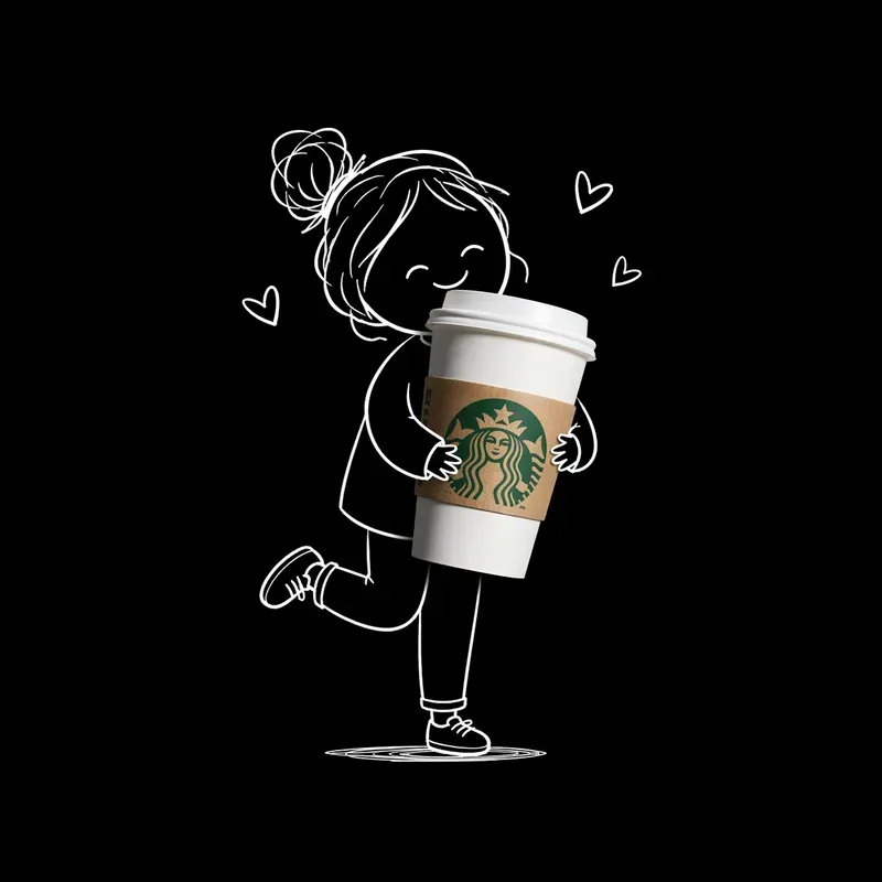 Minimal Doodle Stickman Product Objects