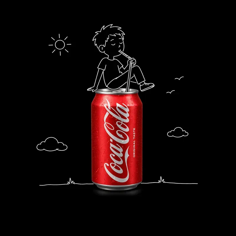 Minimal Doodle Stickman Product Objects