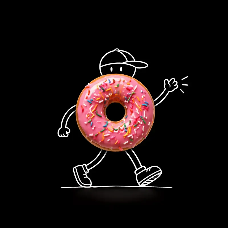 Minimal Doodle Stickman Product Objects