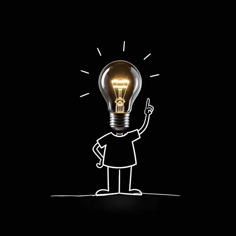 Minimal Doodle Stickman Product Objects