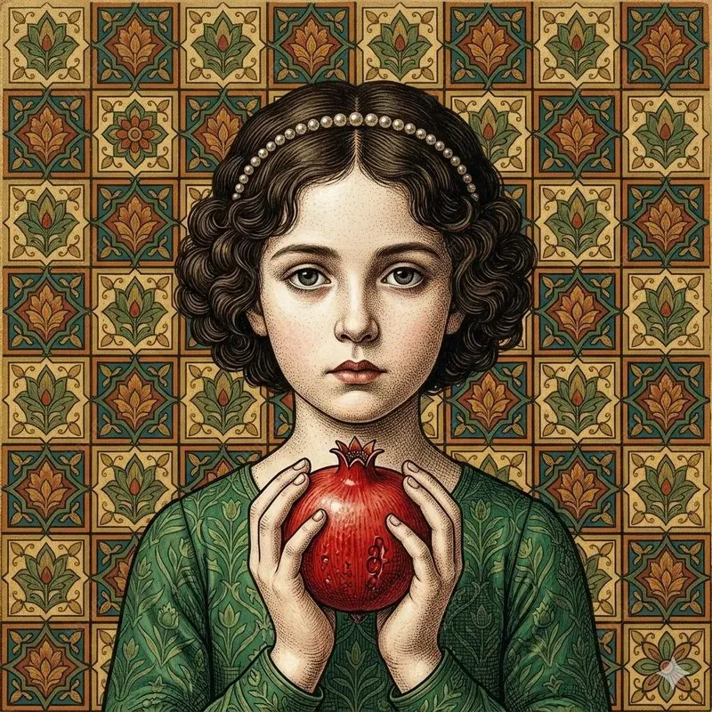 Symbolist Egg Tempera Child Portraits