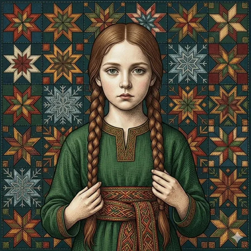 Symbolist Egg Tempera Child Portraits