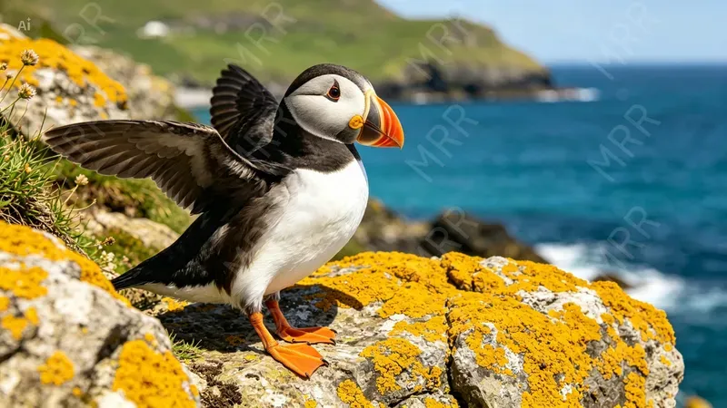 Rocky Cliff Bird Portraits