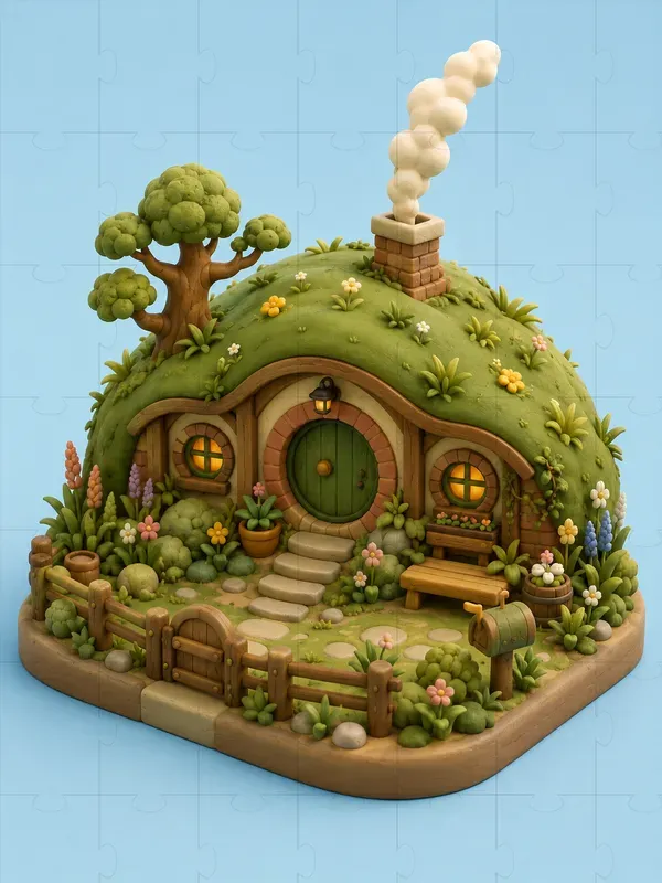 3D Clay Isometric Scenes