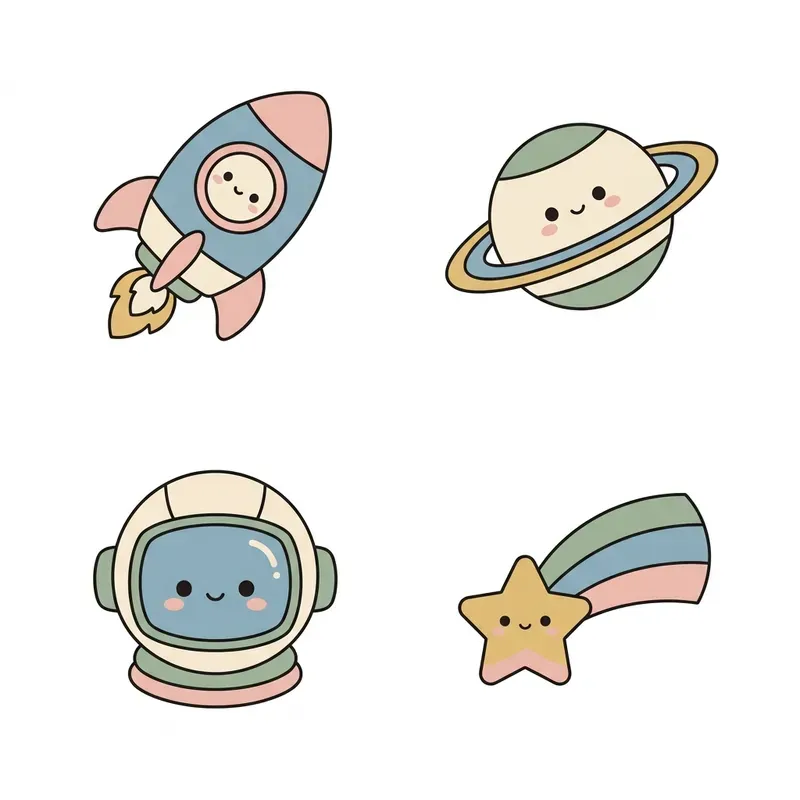 Kawaii Japanese Game Asset Icon Sheets 4x