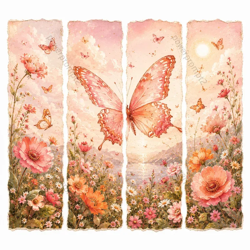Whimsical Torn Paper Illustrations