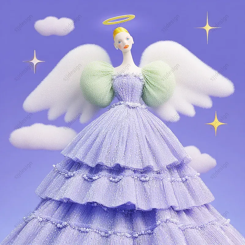 Pastel Textile Storybook Illustrations