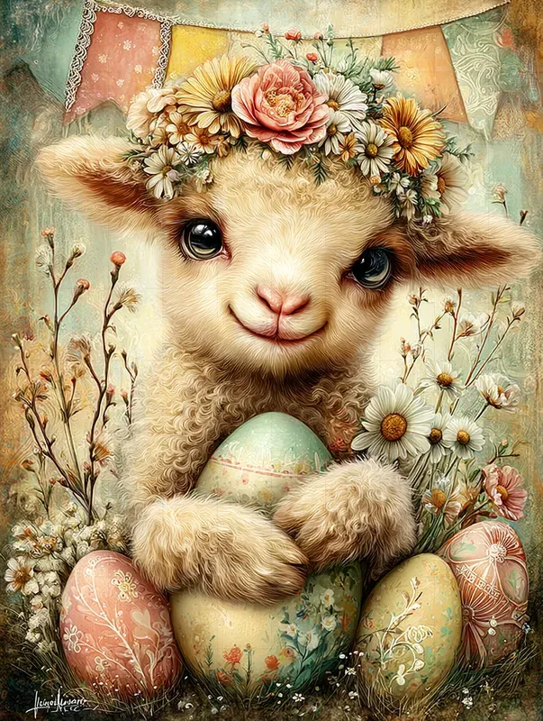 Shabby Chic Easter Cottagecore Characters