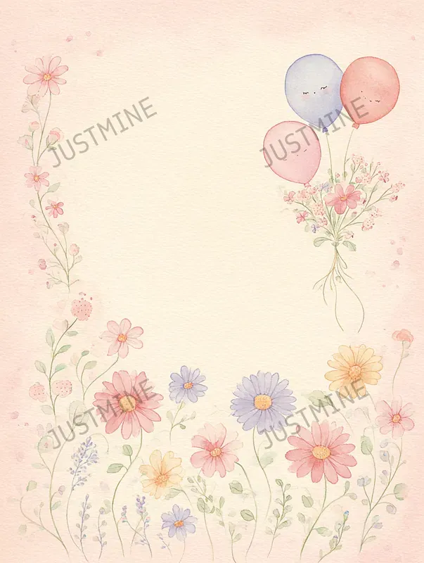 Pastel Floral Garden Frame Junk Journals