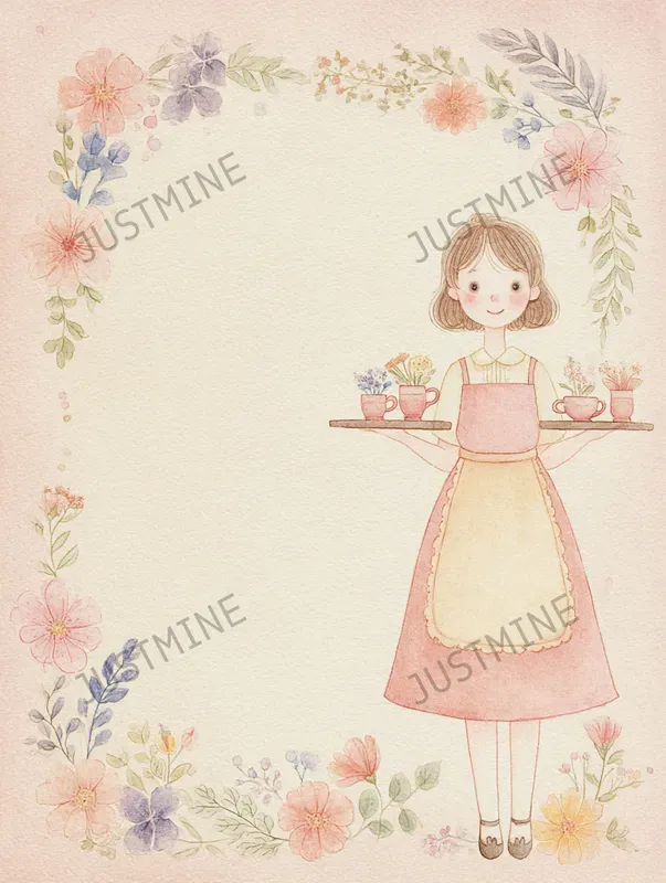 Pastel Floral Garden Frame Junk Journals