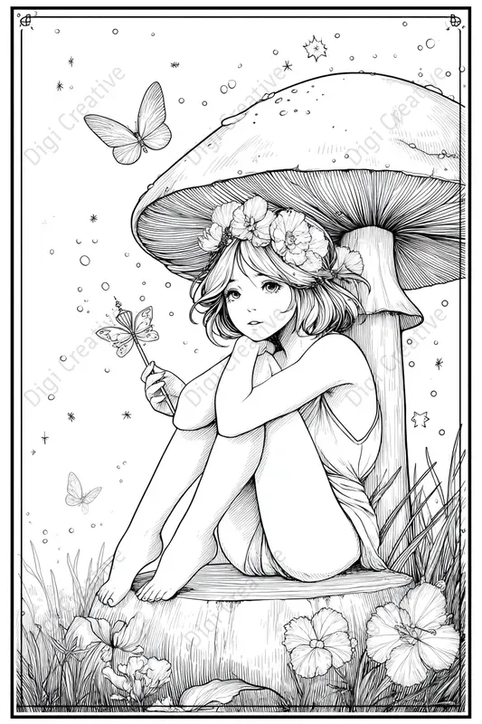 Kids Fantasy Coloring Pages