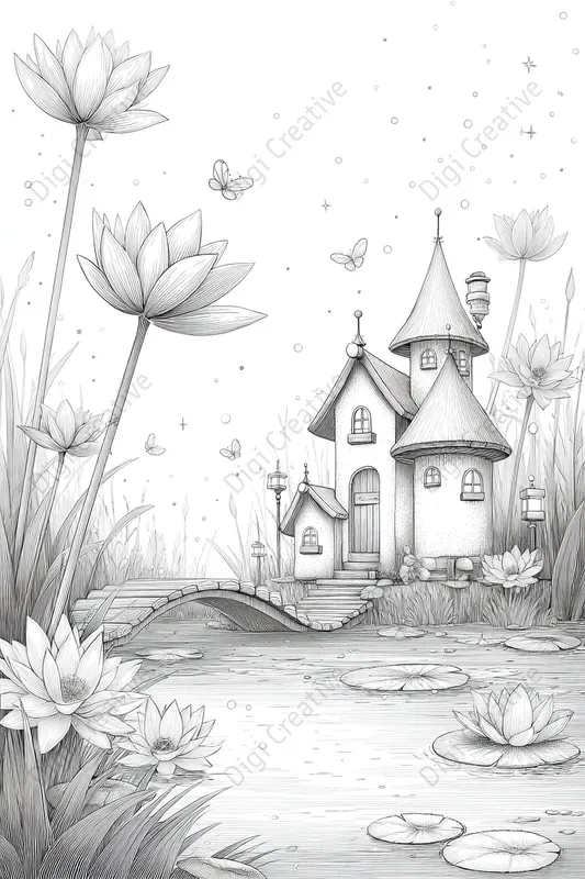 Kids Fantasy Coloring Pages