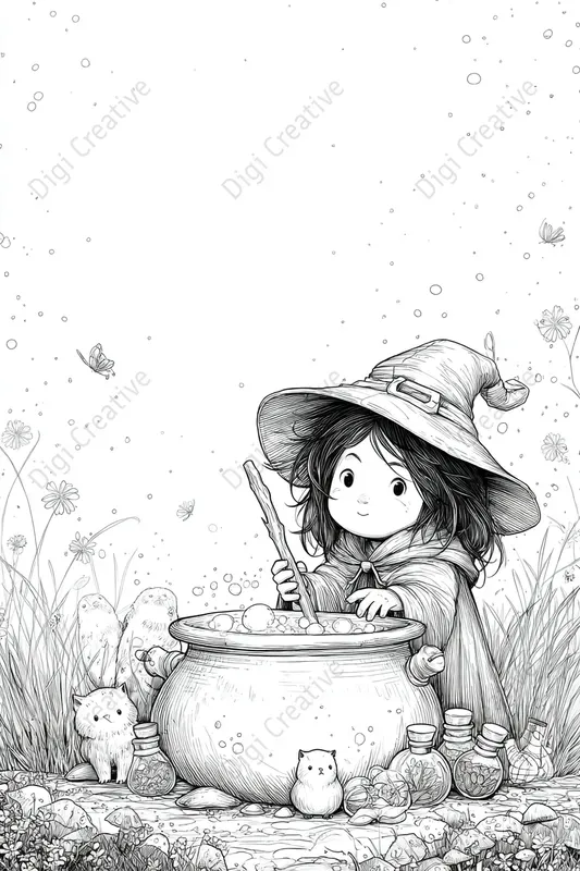 Kids Fantasy Coloring Pages