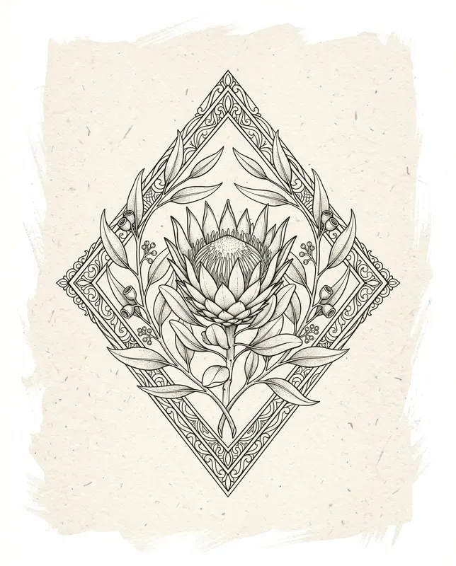 Botanical Line Art Prints On Demand