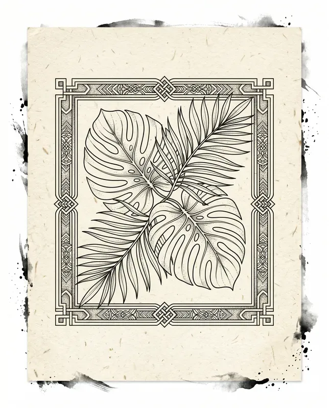 Botanical Line Art Prints On Demand