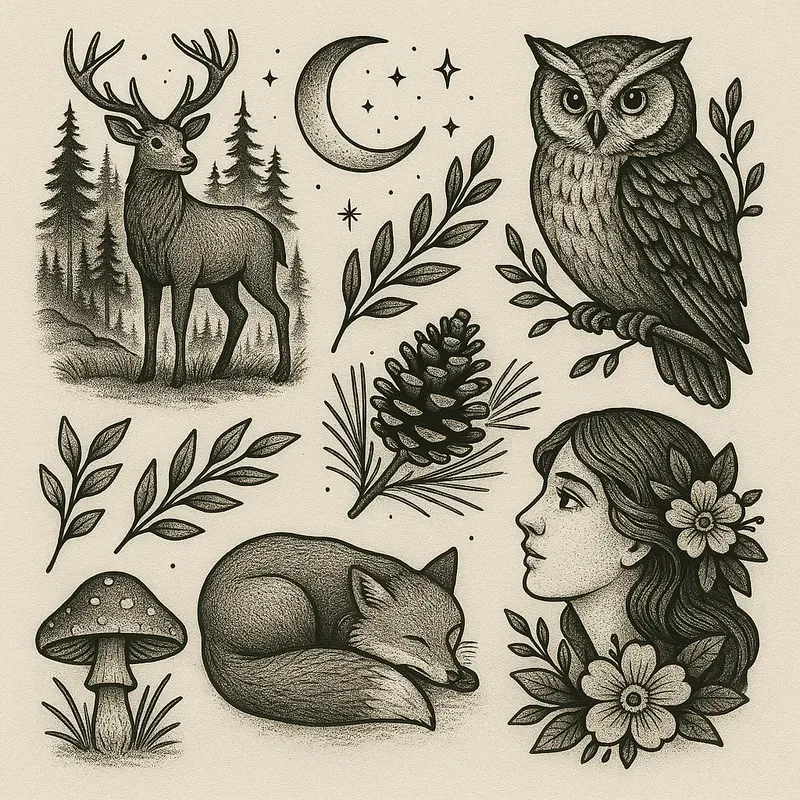 Pro Tattoo Flash Generator Prompts