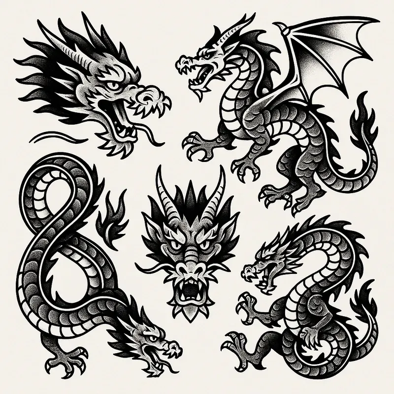 Pro Tattoo Flash Generator Prompts