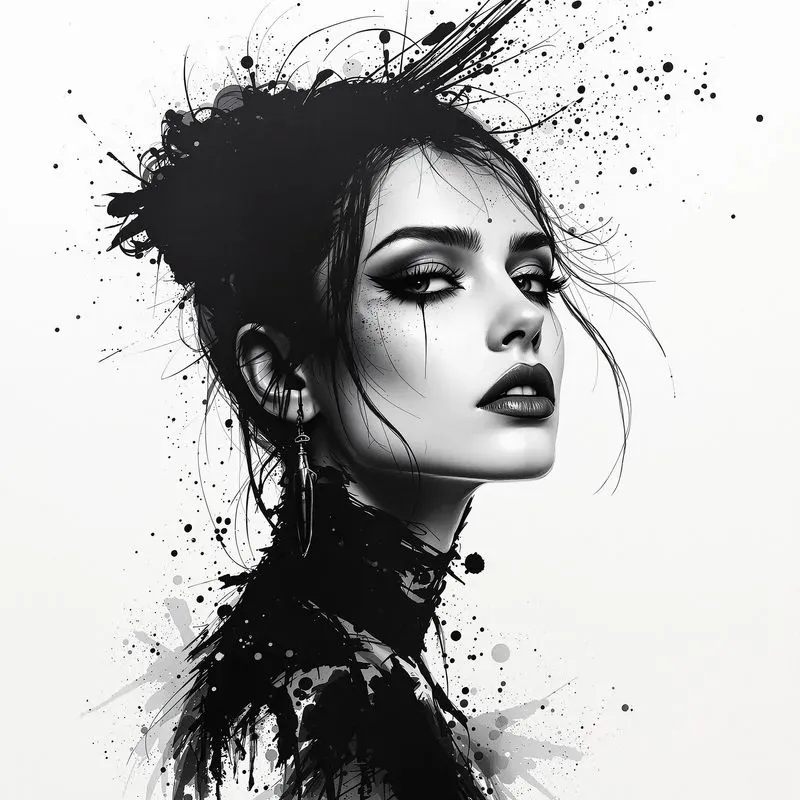 Dark Ink Character Portraits