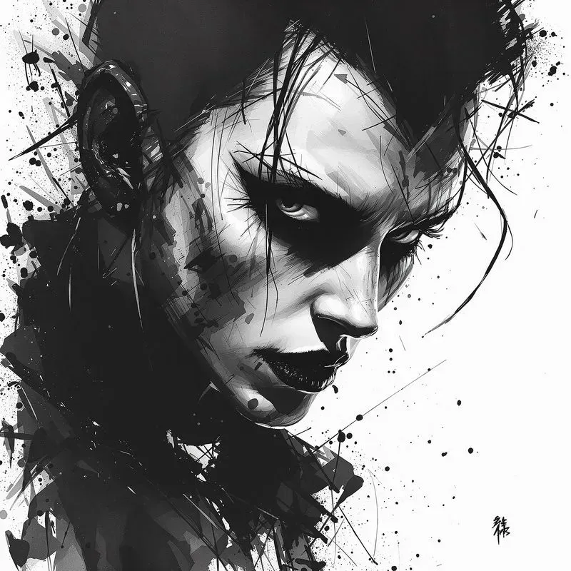 Dark Ink Character Portraits