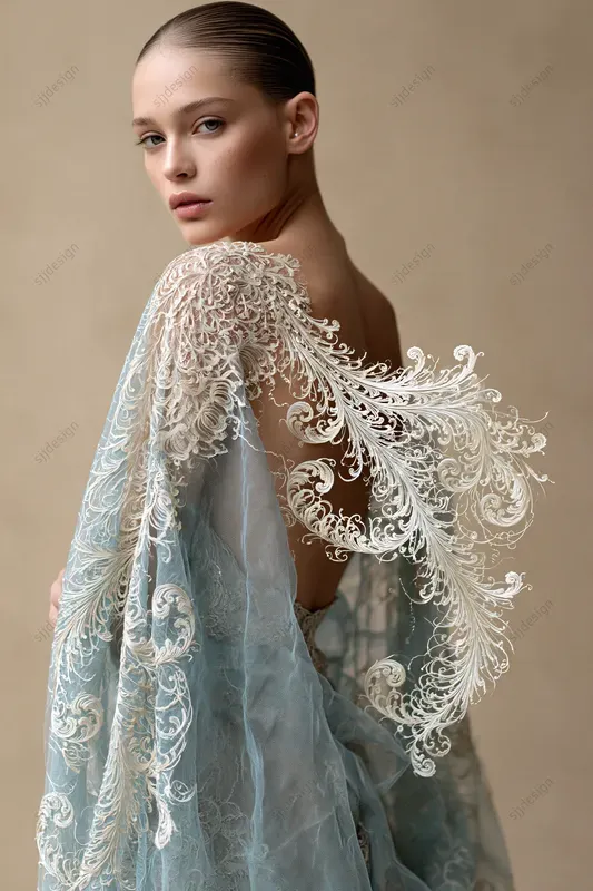 Sculptural Lace Fashion Editorials