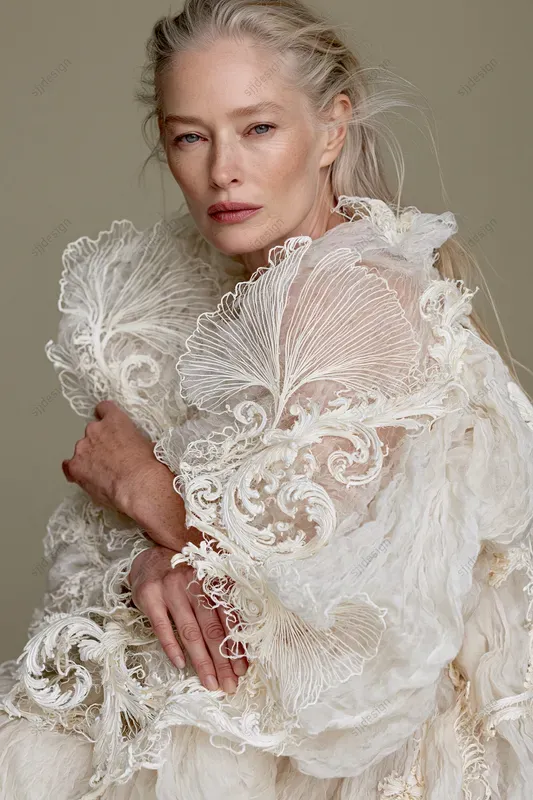 Sculptural Lace Fashion Editorials