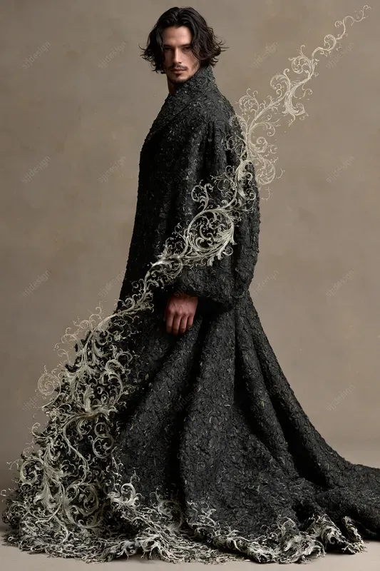 Sculptural Lace Fashion Editorials