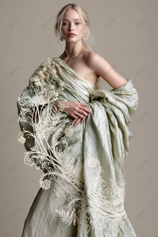 Sculptural Lace Fashion Editorials
