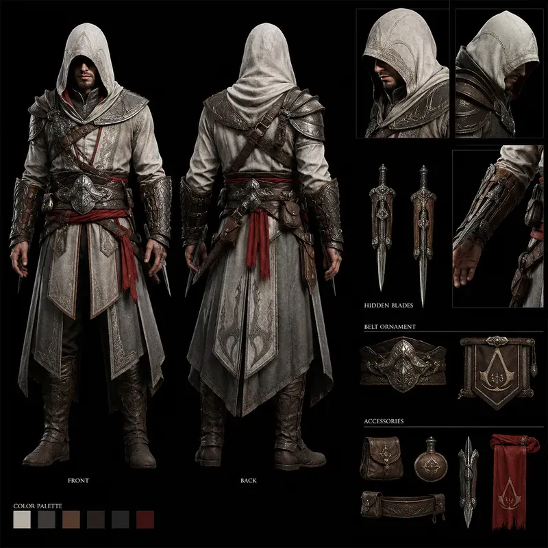 Dark Fantasy Game Concept Characters