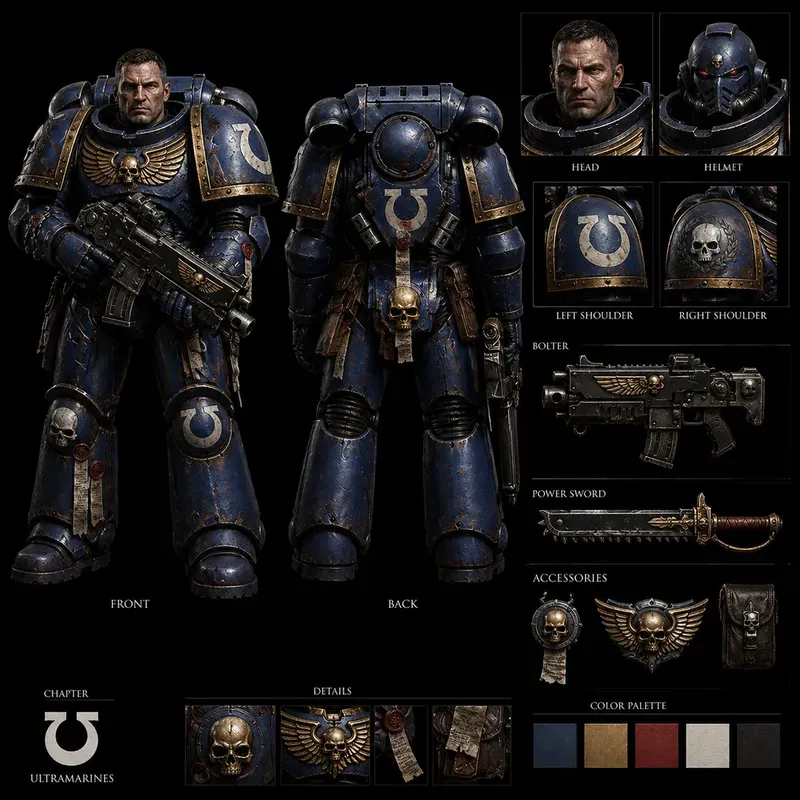 Dark Fantasy Game Concept Characters