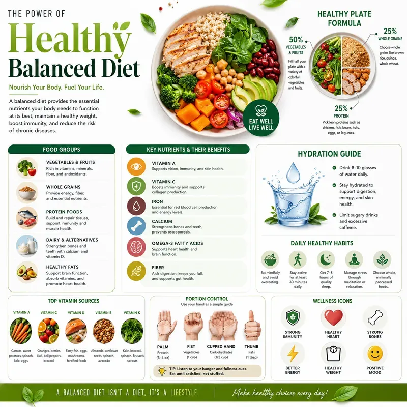 Healthy Living Infographic Posters