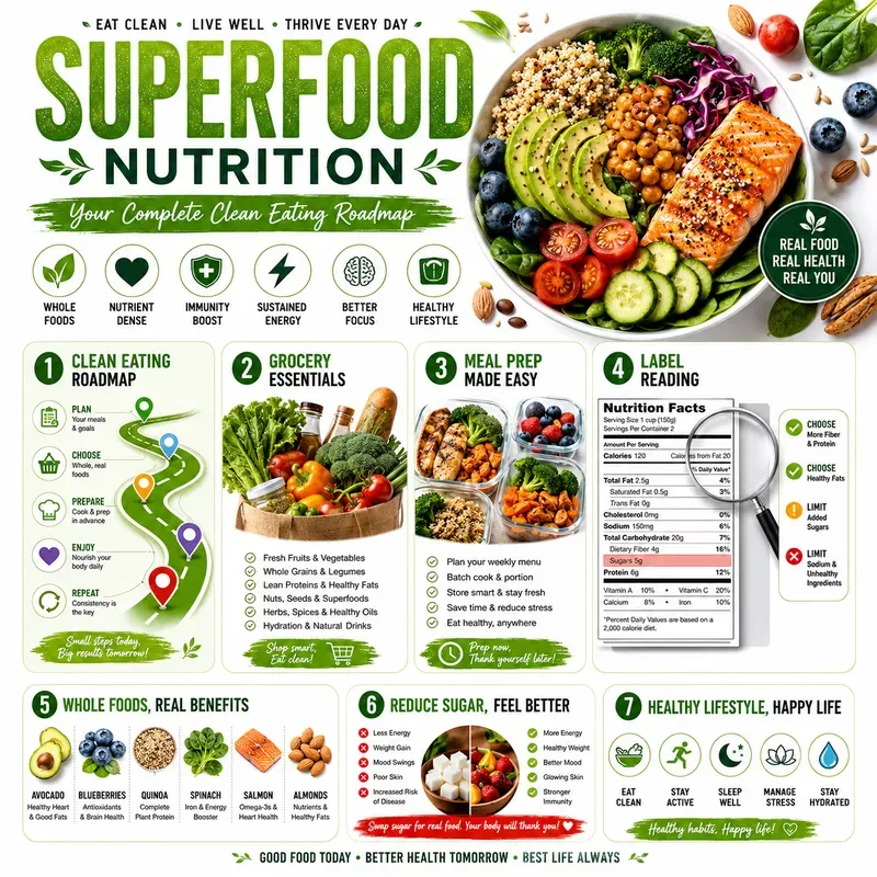 Healthy Living Infographic Posters