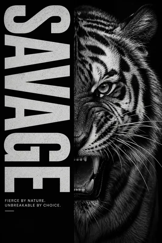 Minimalist Animal Word Posters