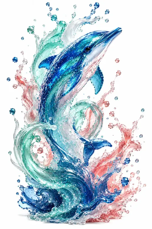 Abstract Liquid Animal Art