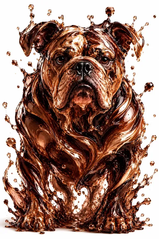 Abstract Liquid Animal Art