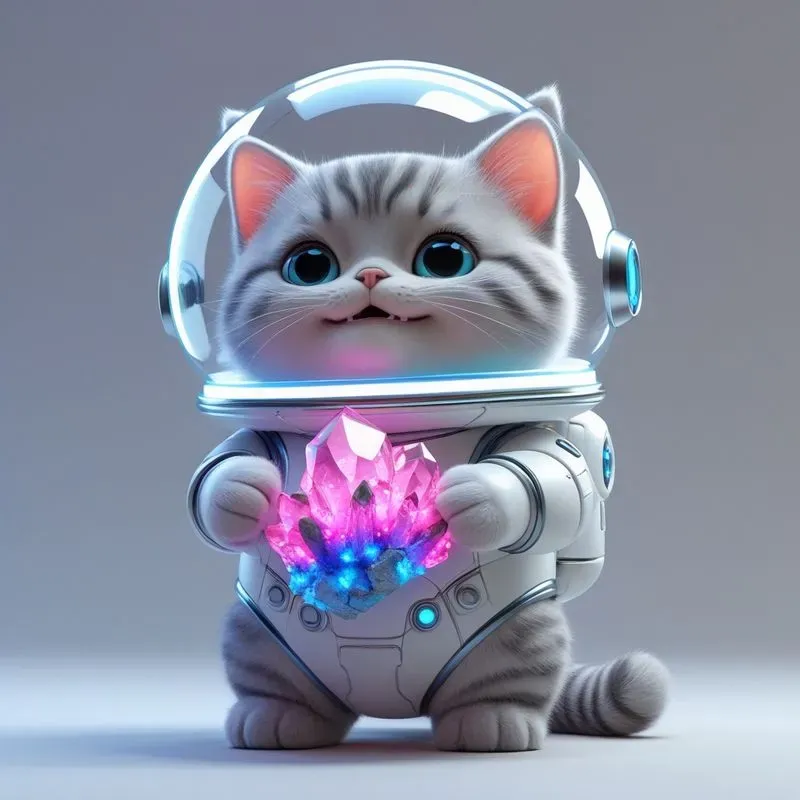 3D Cute Animals Space Explorers