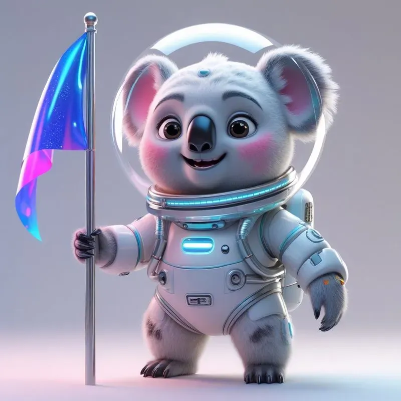 3D Cute Animals Space Explorers